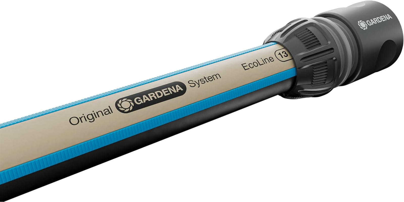 Gardena EcoLine Schlauch 1/2 Zoll, 20 m ohne Systemkomponenten: Nachhaltiger Gartenschlauch aus recyceltem Kunststoff, frei von Phthalaten und Schadstoffen, starke Grifffunktion, Frost- und UV-beständig (18930-20)