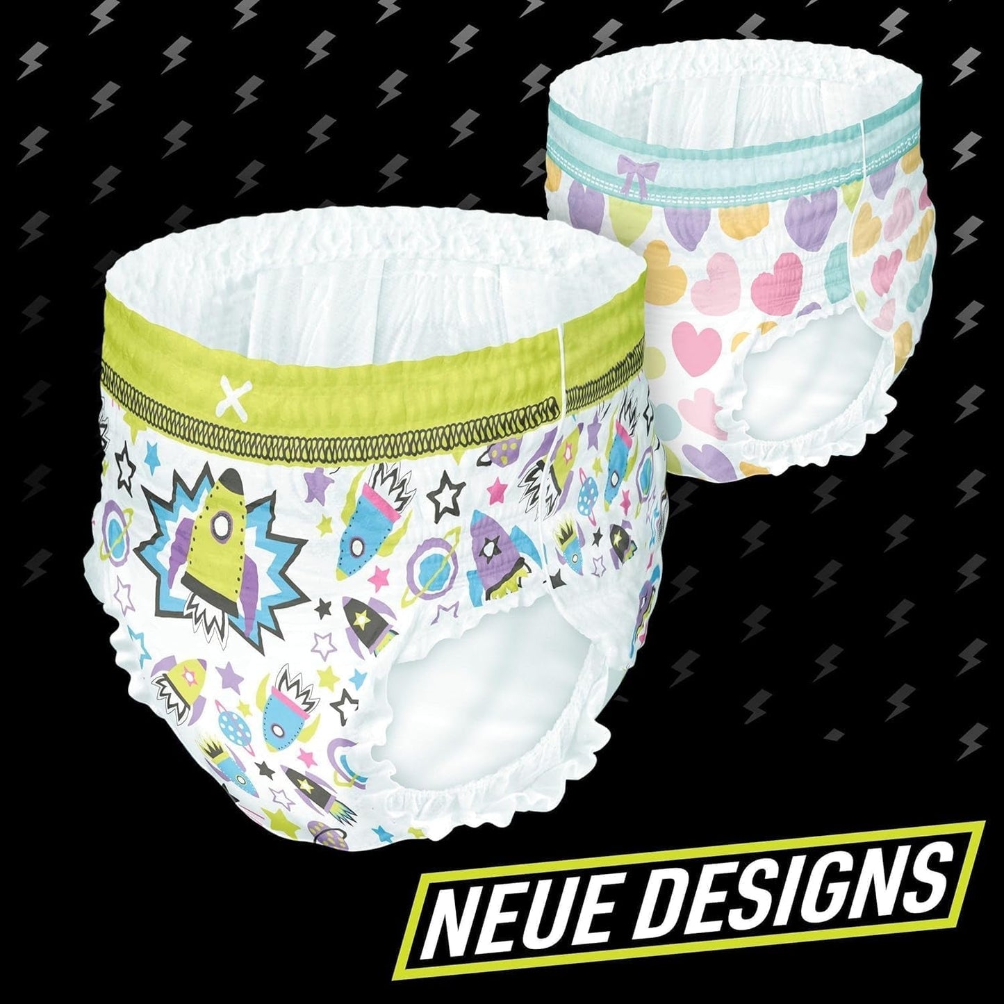 Raumschiff-Pyjamahose, 9 saugfähige Nachthosen, 8 Jahre, 27 kg–43 kg, Auslaufschutz für die ganze Nacht