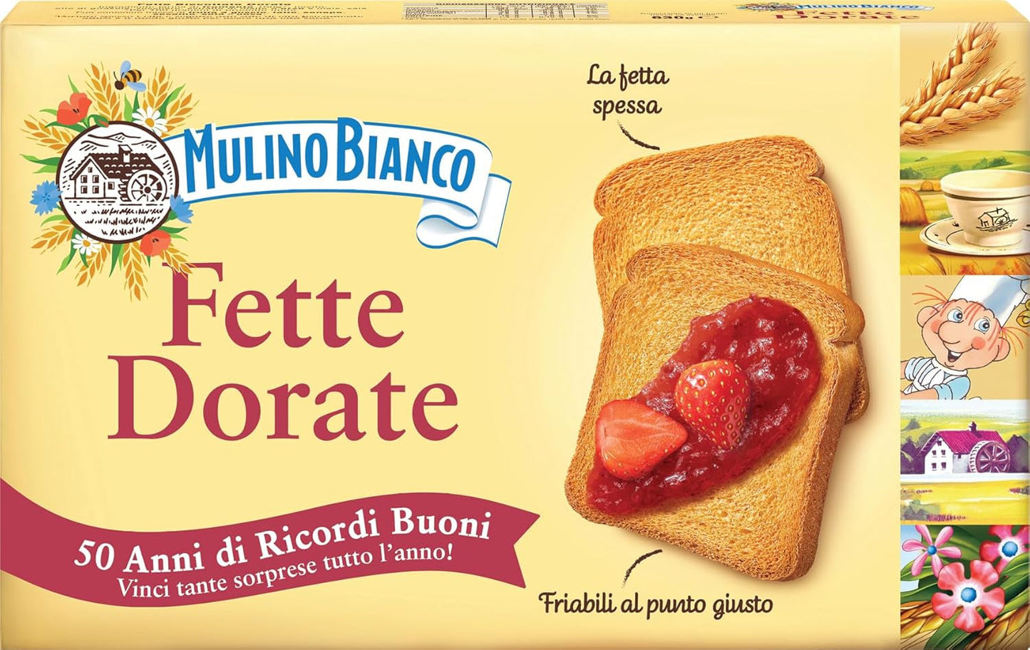 , Fat Biscottate Golden - 630 gr