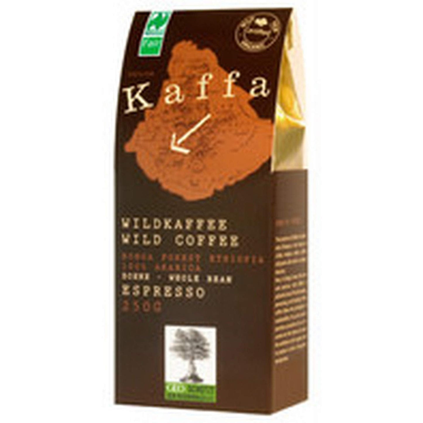 Espresso „Kaffa“, ganze Wildkaffeebohnen (250 g) – Bio