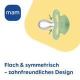 MAM Air Silikon-Schnuller, 2er-Pack, extra leichtes und luftiges Design, zahnfreundlicher Baby-Schnuller aus MAM SkinSoft-Spezialsilikon, mit Schnullerbox, 6-16 Monate, Bär/Nashorn