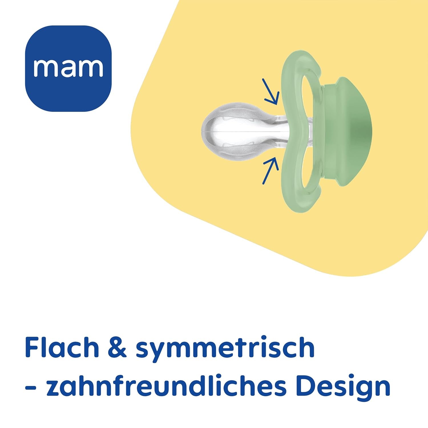 MAM Air Silikon-Schnuller, 2er-Pack, extra leichtes und luftiges Design, zahnfreundlicher Baby-Schnuller aus MAM SkinSoft-Spezialsilikon, mit Schnullerbox, 6-16 Monate, Bär/Nashorn