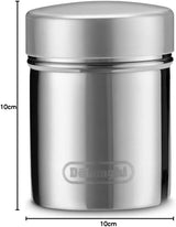 De'Longhi DLSC061 Kakaostreuer aus Edelstahl, 175 ml, Silber