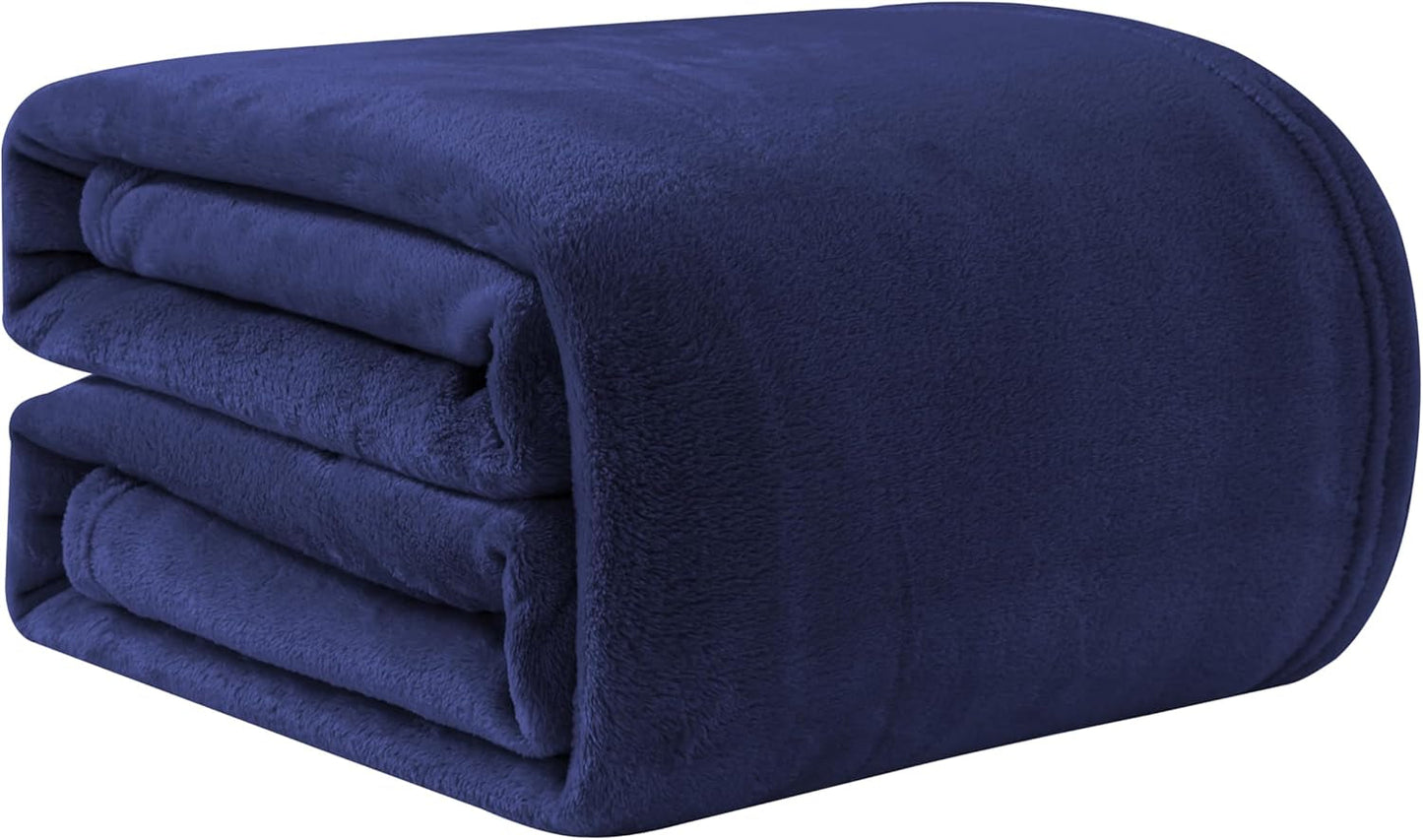 Good Nite Kuscheldecke, flauschige Decke, Bettdecke, Sofadecke, XL, Wohndecke, Fleecedecke, 150 x 200 cm, Schwarz, weiche warme Decken, flauschige Decke, Betten und Decken, Good Nite, Marineblau, 230 x 270 cm