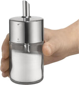 WMF Barista Zuckerstreuer 240 g, Glas, Zuckerspender, Cromargan Edelstahl poliert, ideal für weißen/braunen Zucker, Kakao oder als Gewürzstreuer