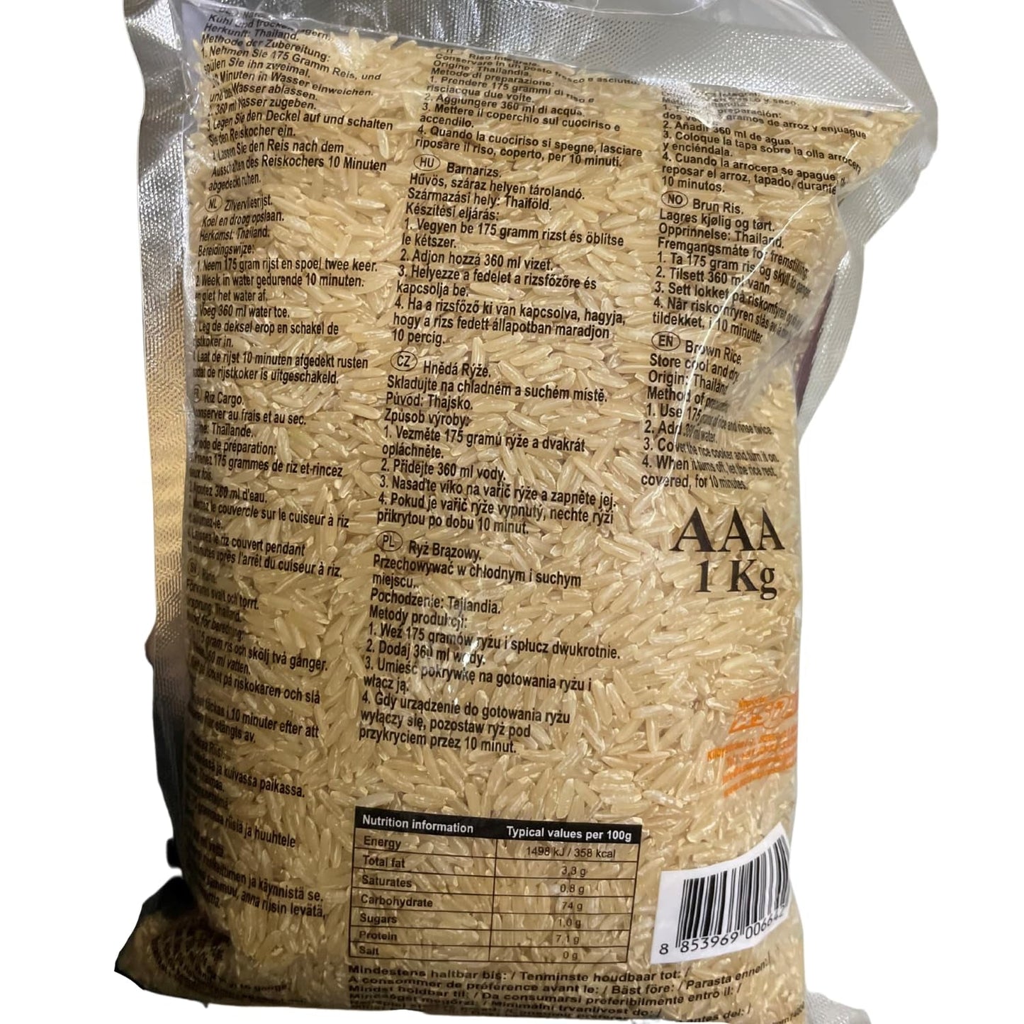 ROYAL THAI RICE – Duftender Langkorn-Naturreis – 1 x 1 kg