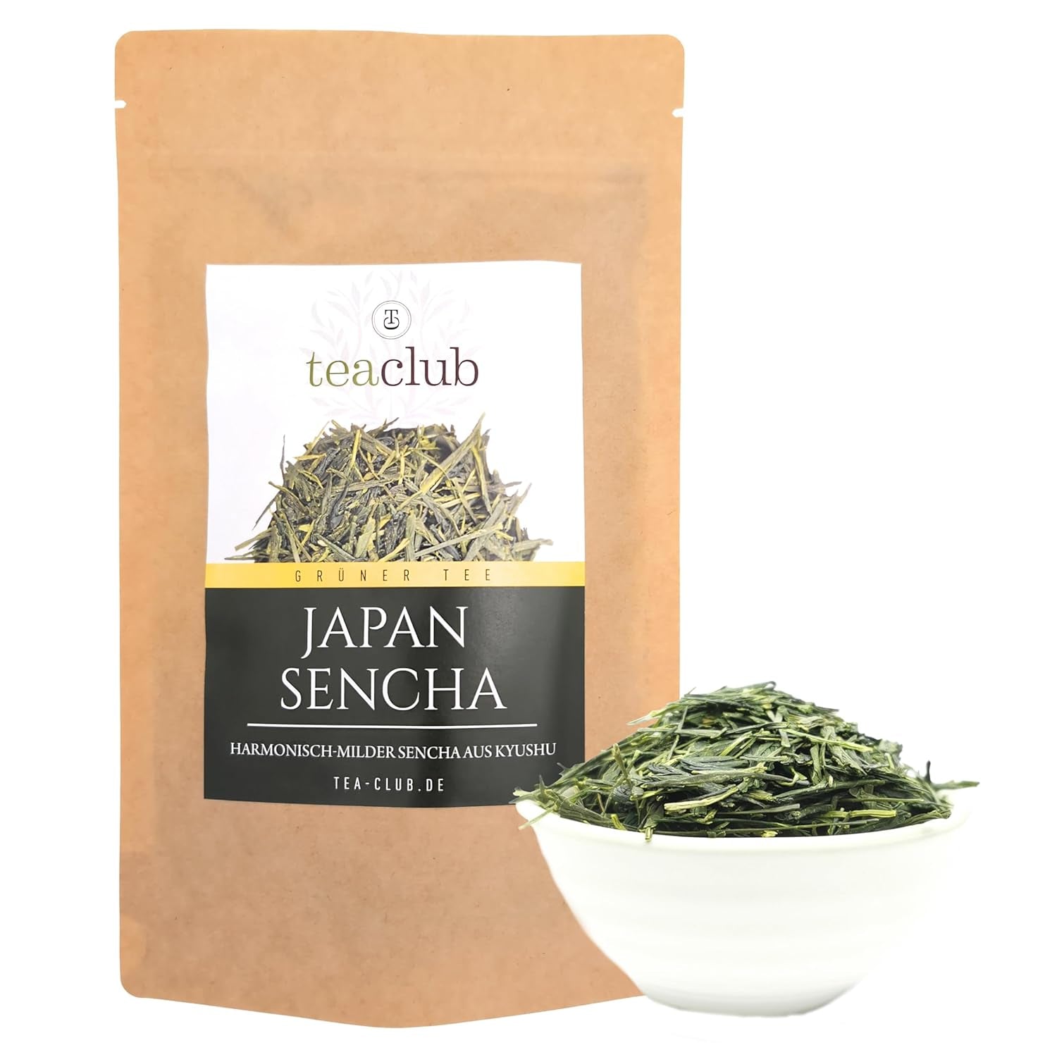 Japanischer Grüntee Sencha lose 100g, Japanischer Grüntee aus Kyushu, Strauchsorte Oku Midori, Teaclub Green Tea