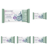Cleanic Baby Eco Pure Water Feuchttücher – (1 x 50 Stk.) Feuchttücher für Kinder und Kleinkinder – parfümfrei, abspülbar, empfindliche Haut – 50 Stk.