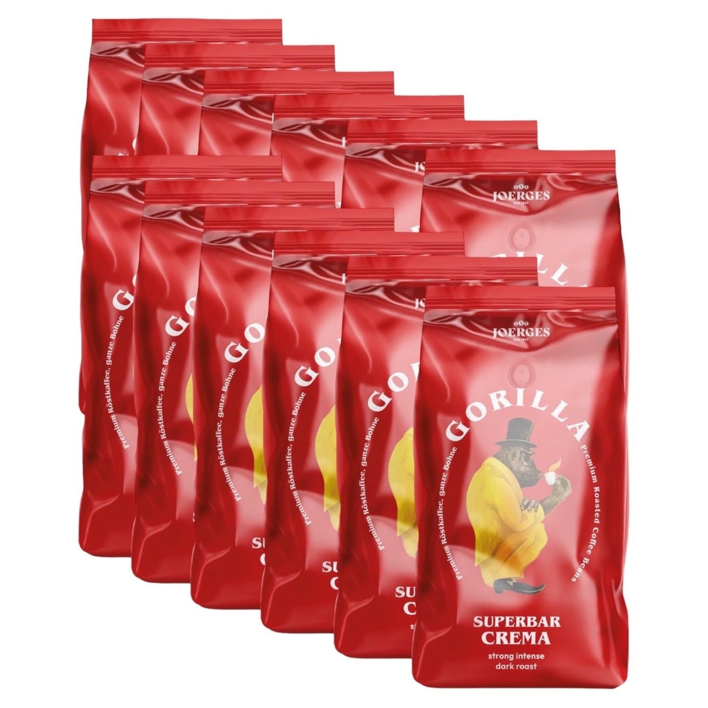 Gorilla Espresso Super Bar Cream 12 x 1 kg, Kaffeebohnen