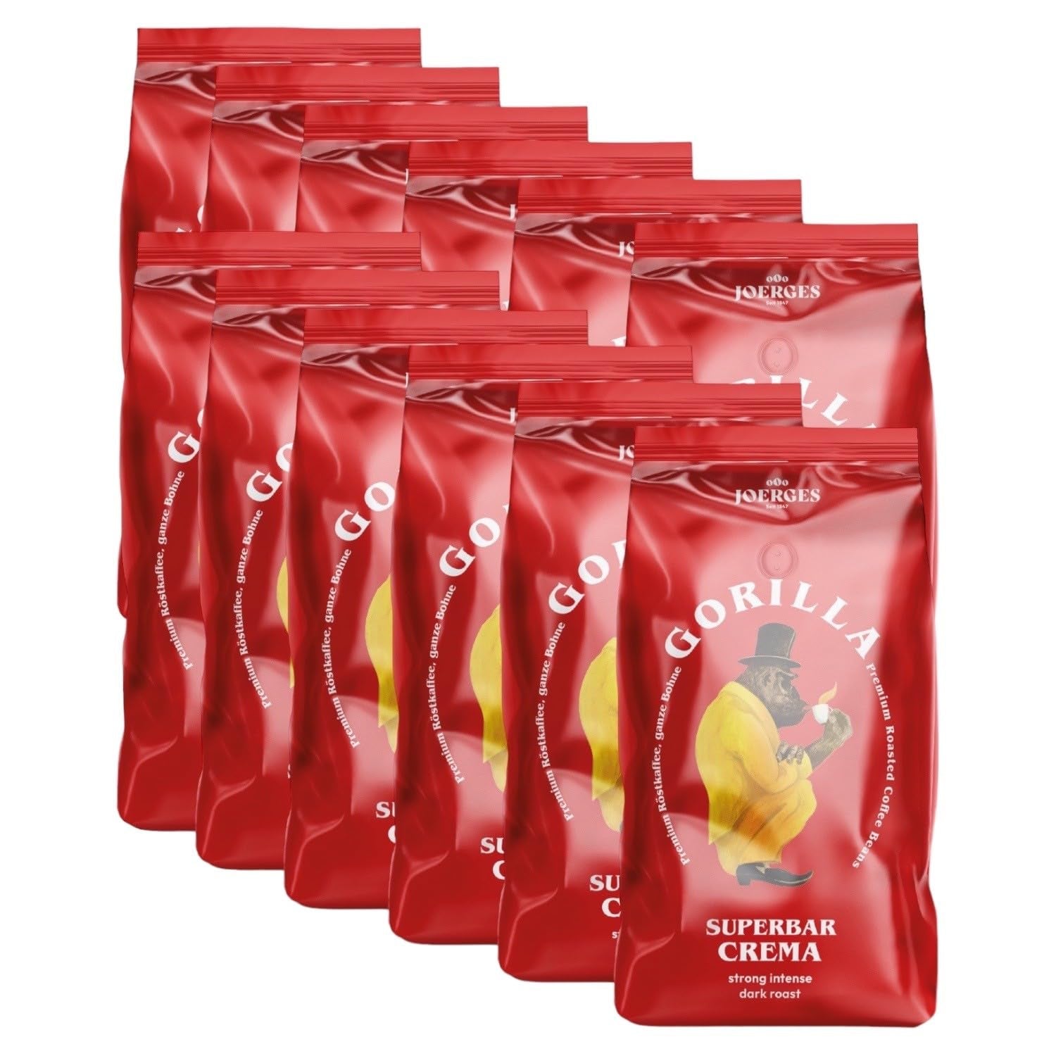 Gorilla Espresso Super Bar Cream 12 x 1 kg, Kaffeebohnen