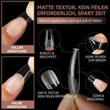 Ballerina-Gel-Nagelspitzen, 216 Stück, 12 Größen, weiche Gel-Nagelspitzen, vollständige Abdeckung, Nagelverlängerungs-Set, halbmatt, DIY, Heimkunst