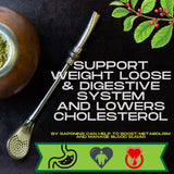 Mate Energy Koffein-Teeset | Yerba Mate Taragui Energietee 500 g | Koffein-Mate-Tee | Alternative zu koffeinhaltigen und Energy-Drinks | Yerba Mate Tee mit ganzen Blättern 1 kg
