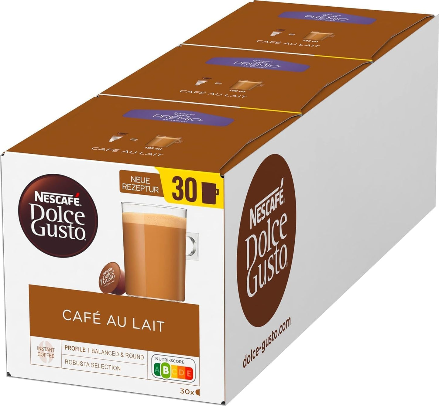 Krups KP3405 NESCAFÉ Dolce Gusto Genio S Plus Kapselmaschine, Espresso Boost, Temperaturwahl, Heiß- und Kaltgetränke, 15 Bar Pumpendruck, 0,8 L Wassertank, 1500 Watt, Farbe Rot mit Café au Lait