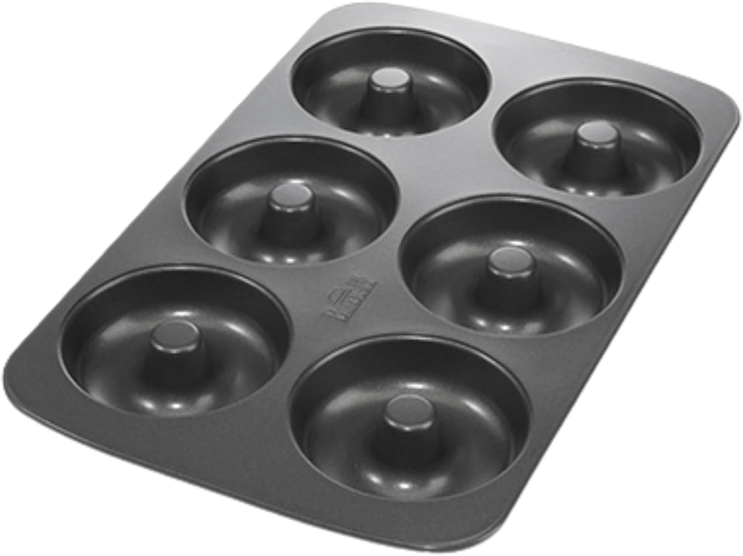 Birkmann, Easy Baking, Donutblech, Backform Für 6 Donuts, Mit Hochwertiger Antihaftbeschichtung, Ø 9 Cm, Mit Rezept, 881631 Formen und Bleche zum Backen Naty Shop 6Er Donut-Blech