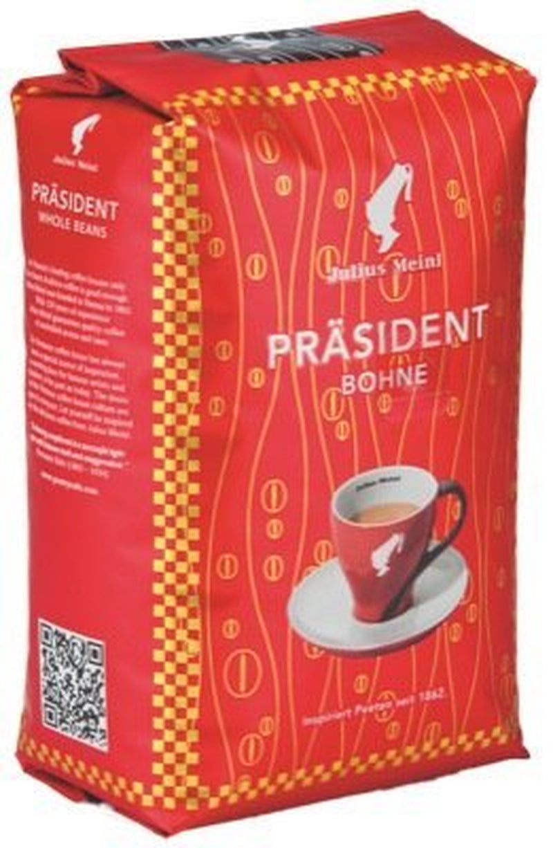 Julius MEINL President Kaffee, ganze Bohnen, 5 Packungen à 500 g, gesamt 2,5 kg