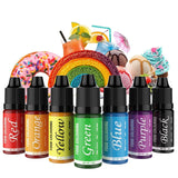 Lebensmittelfarbe – 7er-Set, 12 ml, Lebensmittelfarbe zum Backen von Kuchen – lebendige Lebensmittelfarbe für Kuchendekoration, Schleim-Heimwerken, Schleimherstellung