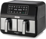 Kenwood Khealthy Twin Airfryer, 8 l (2 x 4 l), Doppelkammer, 8 Programme, Dual Cook & Sync Finish-Funktion, Touchscreen-Geräte Naty Shop Standardtitel