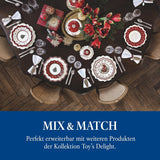 Villeroy & Boch - Toy's Delight Soßenset, 4-teilig, Servierplatte mit Schalen, weihnachtliches Soßenschalen-Set, Spielzeug-Tischdekoration, Serviertablett, Schüsseln, Weihnachtsgeschirr, Premium-Porzellan