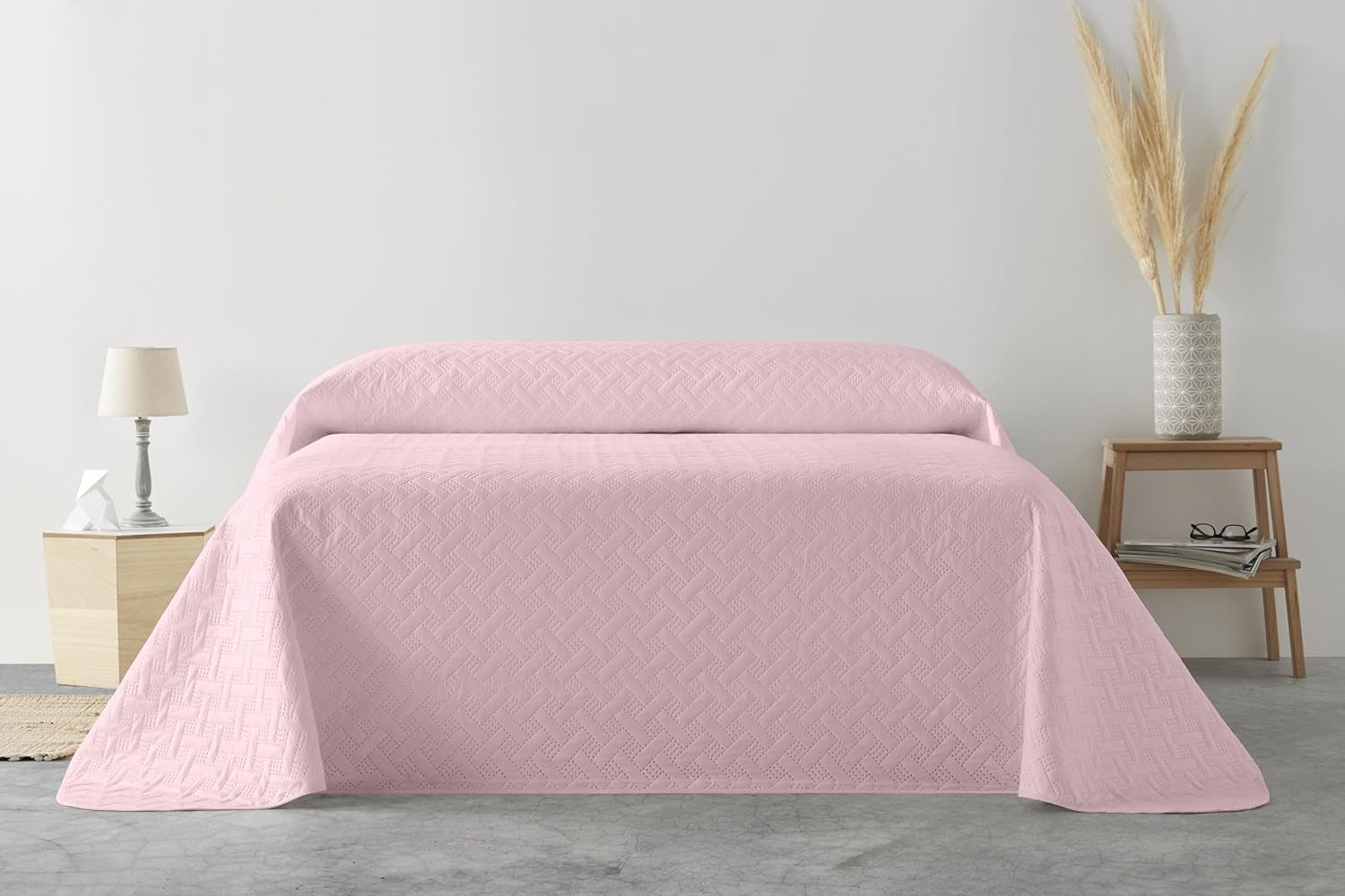 LISO – Tagesdecke für 105 cm – Bouti Bed Tagesdecke – Frühling und Sommer – 200 x 260 cm – rosa Betten und Decken Besuche den Degrees Home-Store