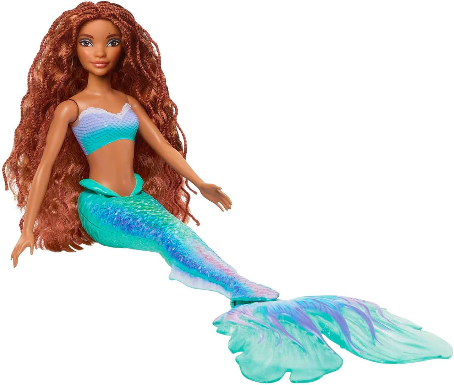 Mattel Disney Ariel – Die kleine Meerjungfrau-Puppe, inspiriert vom Film „Die kleine Meerjungfrau“, Meerjungfrau-Spielzeug, positionierbar, Disney-Geschenke, Spielzeug für Kinder ab 3 Jahren, HLX08