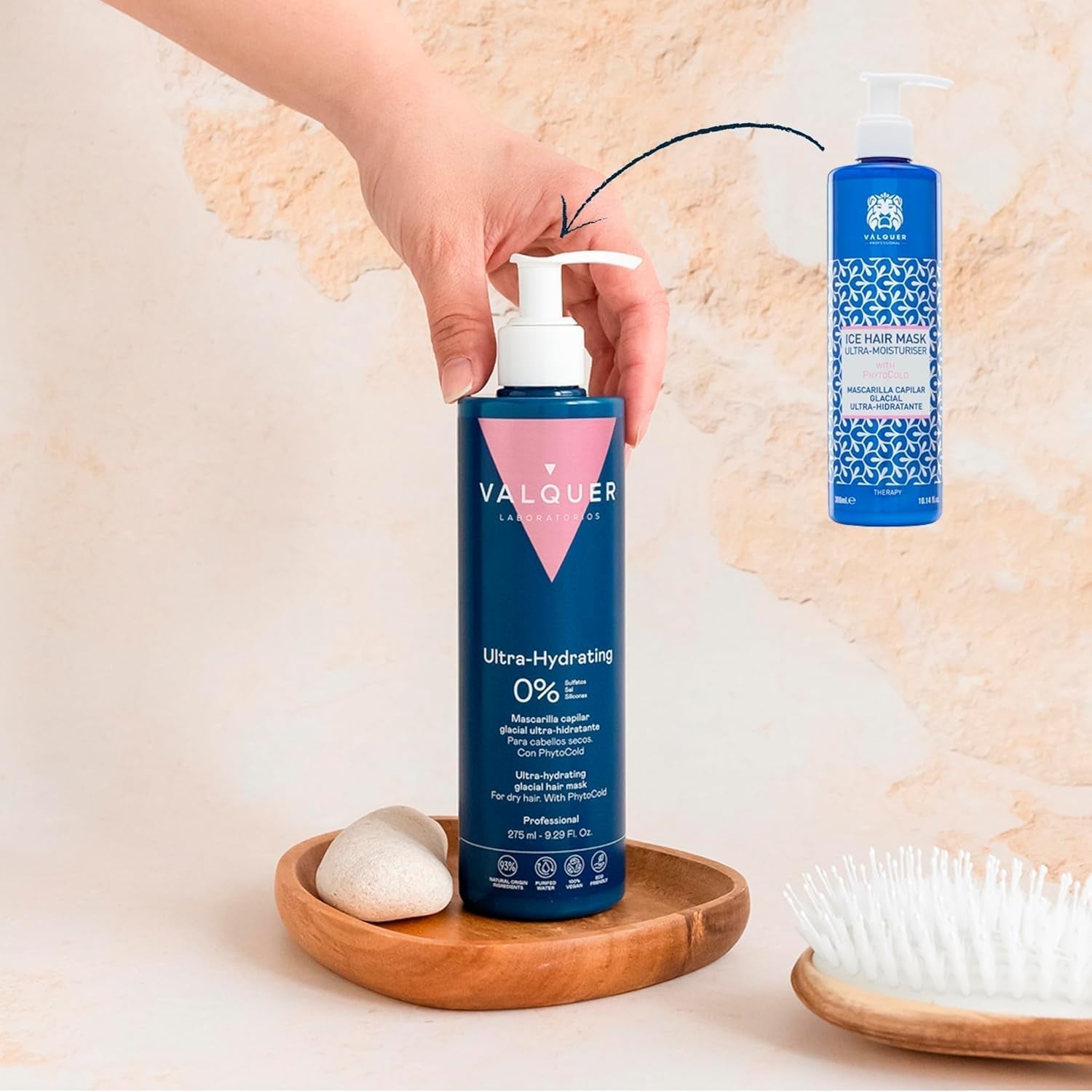 Valquer Profesional Ice Hair Mask – Ultra-feuchtigkeitsspendende Haarmaske ohne Sulfate, Salze und Silikone Naty Shop Haarmaske