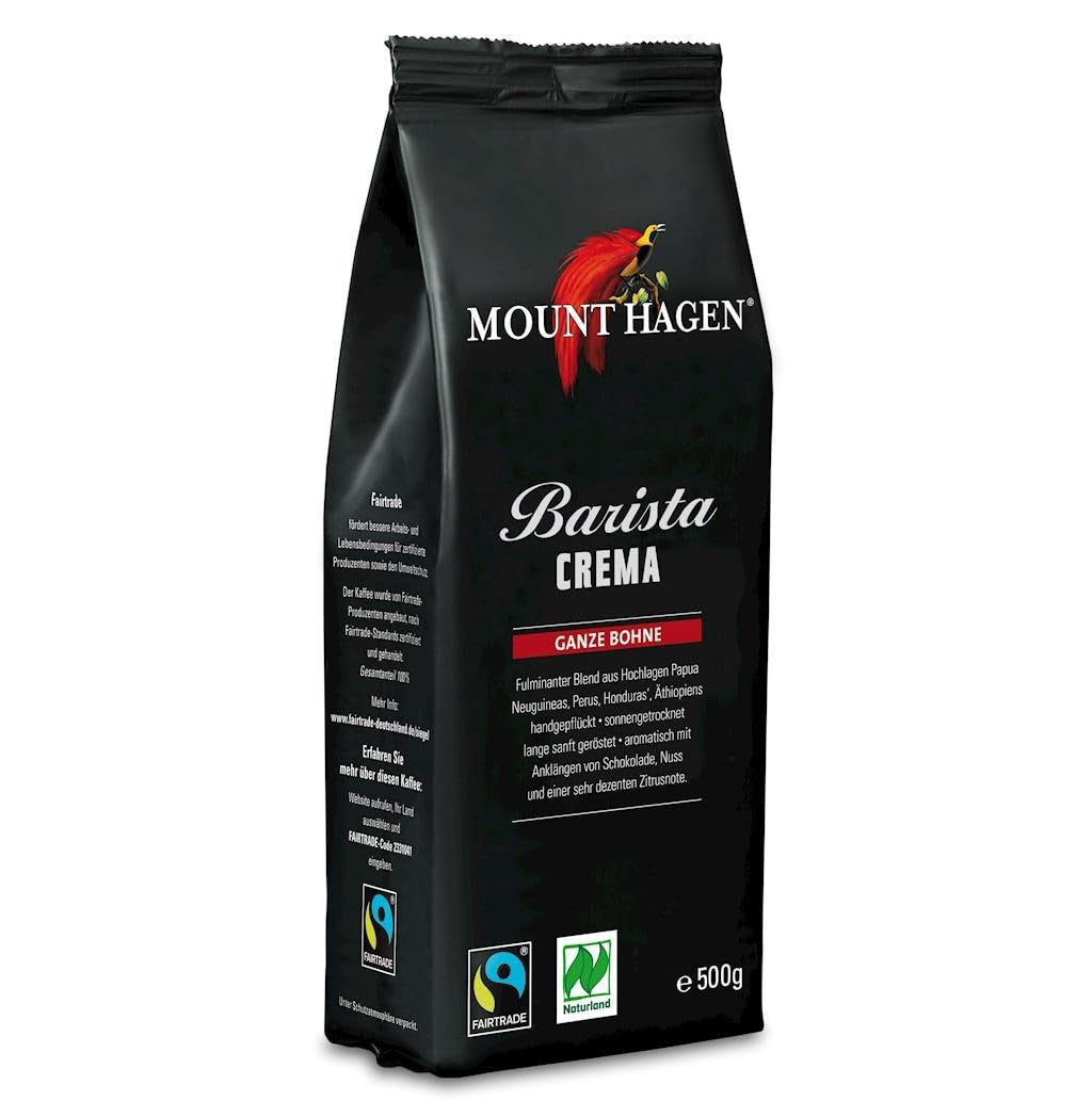 Barista Sahnekaffee ganze Bohnen Bio FT Naturland 500g