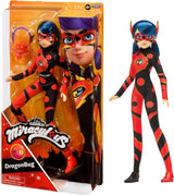 Bandai – Miraculous Ladybug – Puppe Marinette Farbwechsel-Überraschung – Miraculous Gelenkpuppe, 26 cm + 3 Überraschungen – zufälliges Muster – P50390 Naty Shop Dragon Bug Dolls
