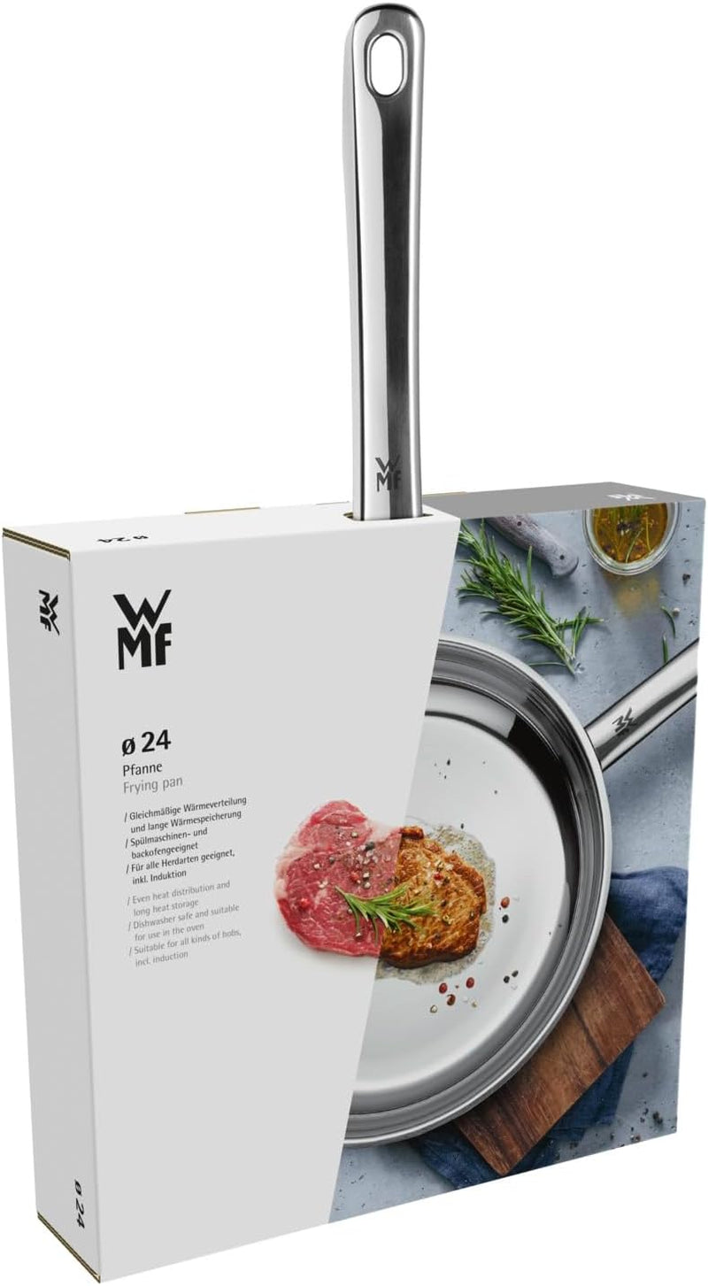 WMF Profi Edelstahlpfanne 24 cm Induktion, Edelstahlpfanne Cromargan Töpfe und Pfannen Naty Shop