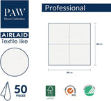 PAW – Airlaid-Servietten (40 x 40 cm) I 50 Stück I Perfekt für Weihnachten, Winter, Feiertage I Tischdekorationen für Heiligabend I Airlaid-Servietten in Stoffoptik Winterzweige I Winterzweige