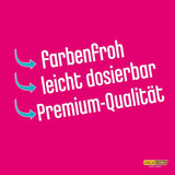 Decocino Neon-Lebensmittelfarben-Set – 3-teilig – Rot, Rosa, Lila – hochdosierte Lebensmittelfarbe – zum Einfärben von Kuchen, Muffins, Cupcakes – geschmacksneutral