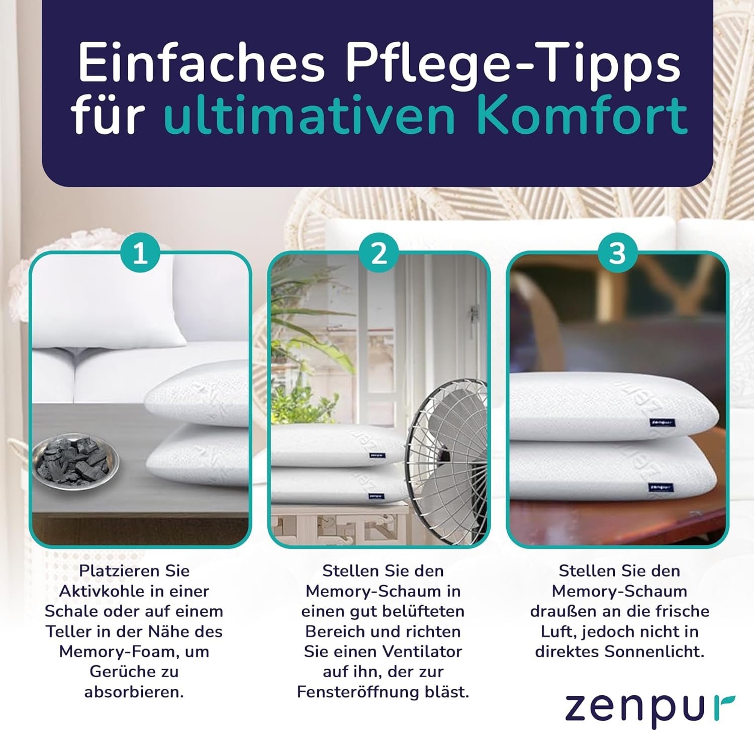 Set mit 2 Kissen zur Nackenstütze 40 x 60–13 cm – ergonomisches Schlafkissen für Nacken und Schultern, Öko-Tex-zertifiziert. Orthopädische Nackenkissen Naty Shop
