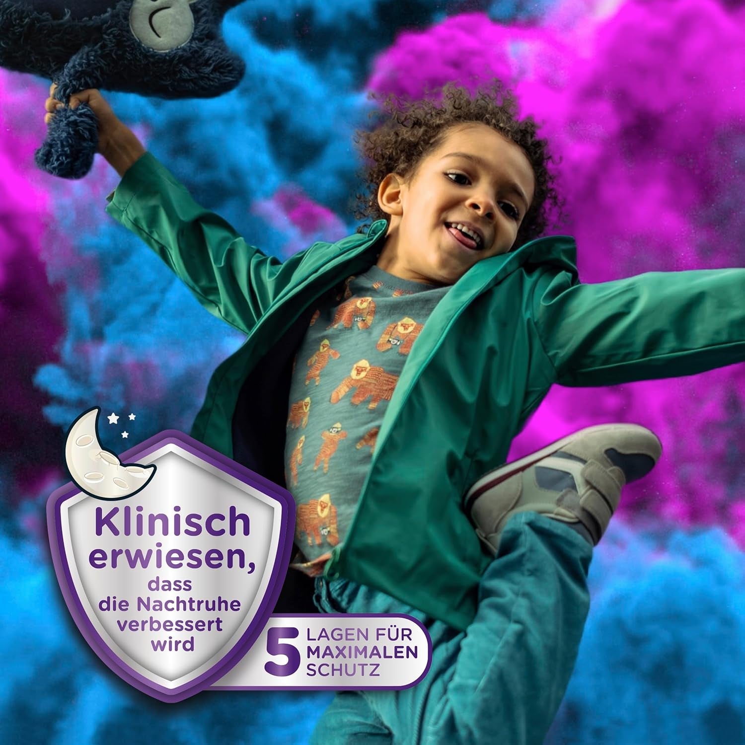 Huggies DryNites Nachtwindeln gegen Bettnässen für Mädchen von 13 bis ca. 17 Jahren (48–60 kg), 27 Stück (3 x 9), Monatspackung mit Höschenwindeln