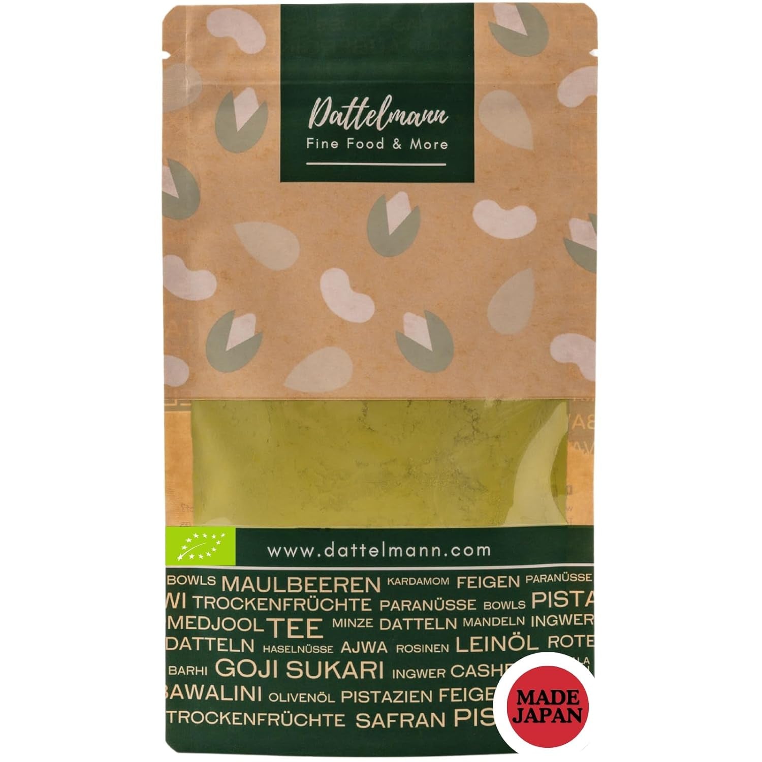 DATTELMANN® - Matcha Bio-Teepulver 100 g – Original aus Japan