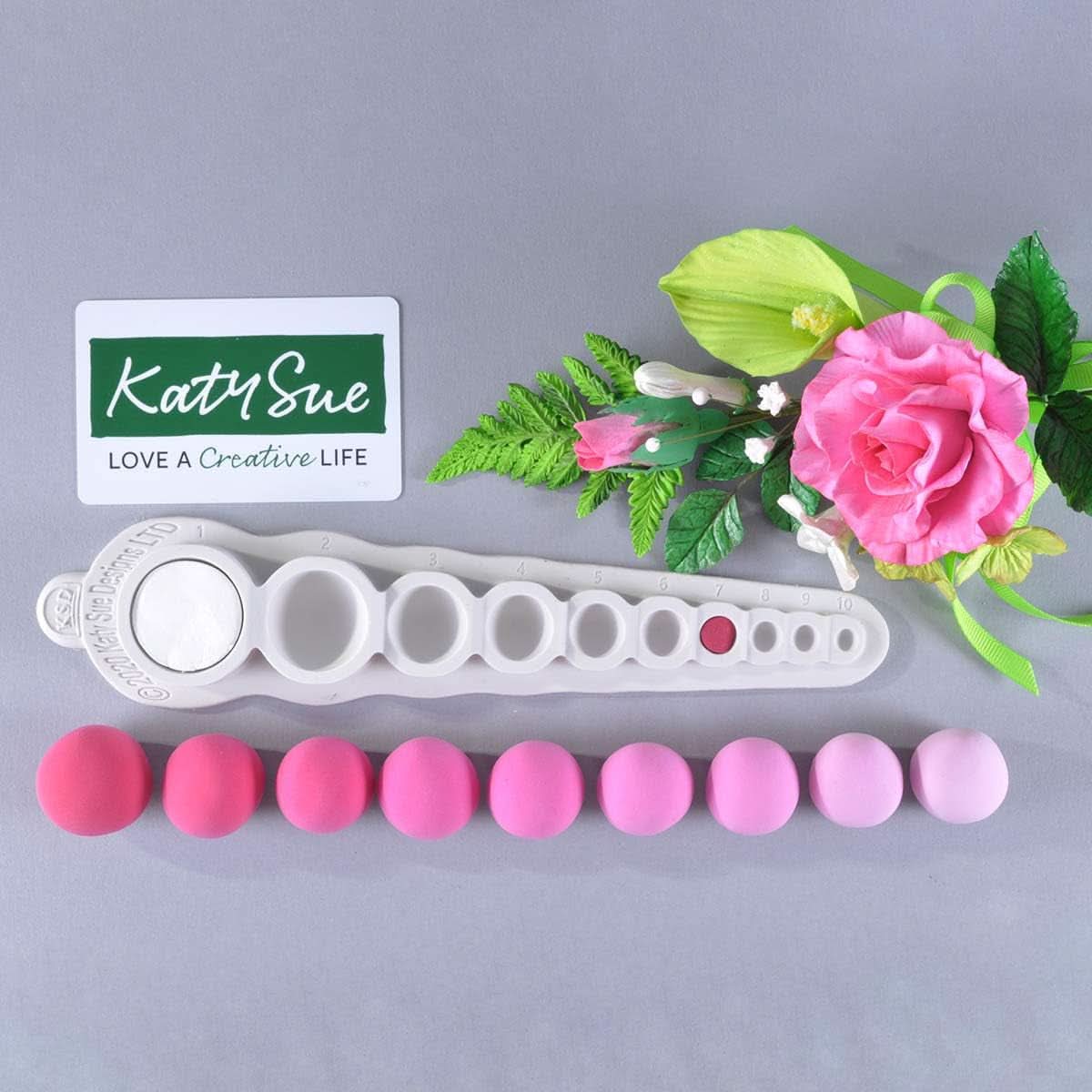 Katy Sue, Molding Silicon Hemispheres Diff. Abmessungen, Dosierung Zuckerpaste, 10 Mulden Kitchen Naty Shop