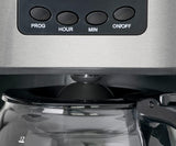 Clatronic® Kaffeemaschine mit Timer, 1,5-Liter-Karaffe für 12-14 Tassen Kaffee, 24-Stunden-LCD-Timer, Warmhaltefunktion, Anti-Tropf, herausnehmbarer Filter, Display und Kontrollleuchten, 900 W – KA 3642