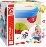 Hape Babytrommel | Rollendes Musikspielzeug für die Kleinen zum Erlernen von Rhythmen und verschiedenen Klängen, batteriebetrieben, ab 6 Monaten Babyspielzeug Naty Shop