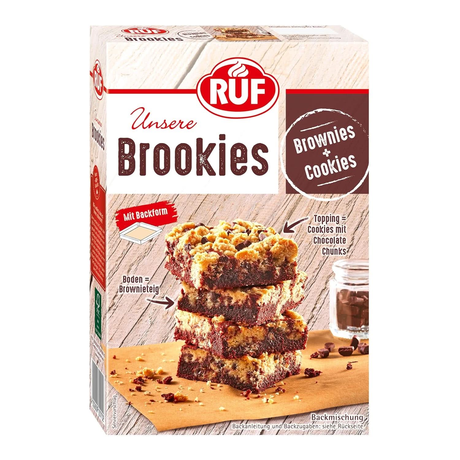 RUF Brookies, Brombeermischung und Kekse, 460 Gramm Naty Shop Kitchen 460 Gramm Brookies