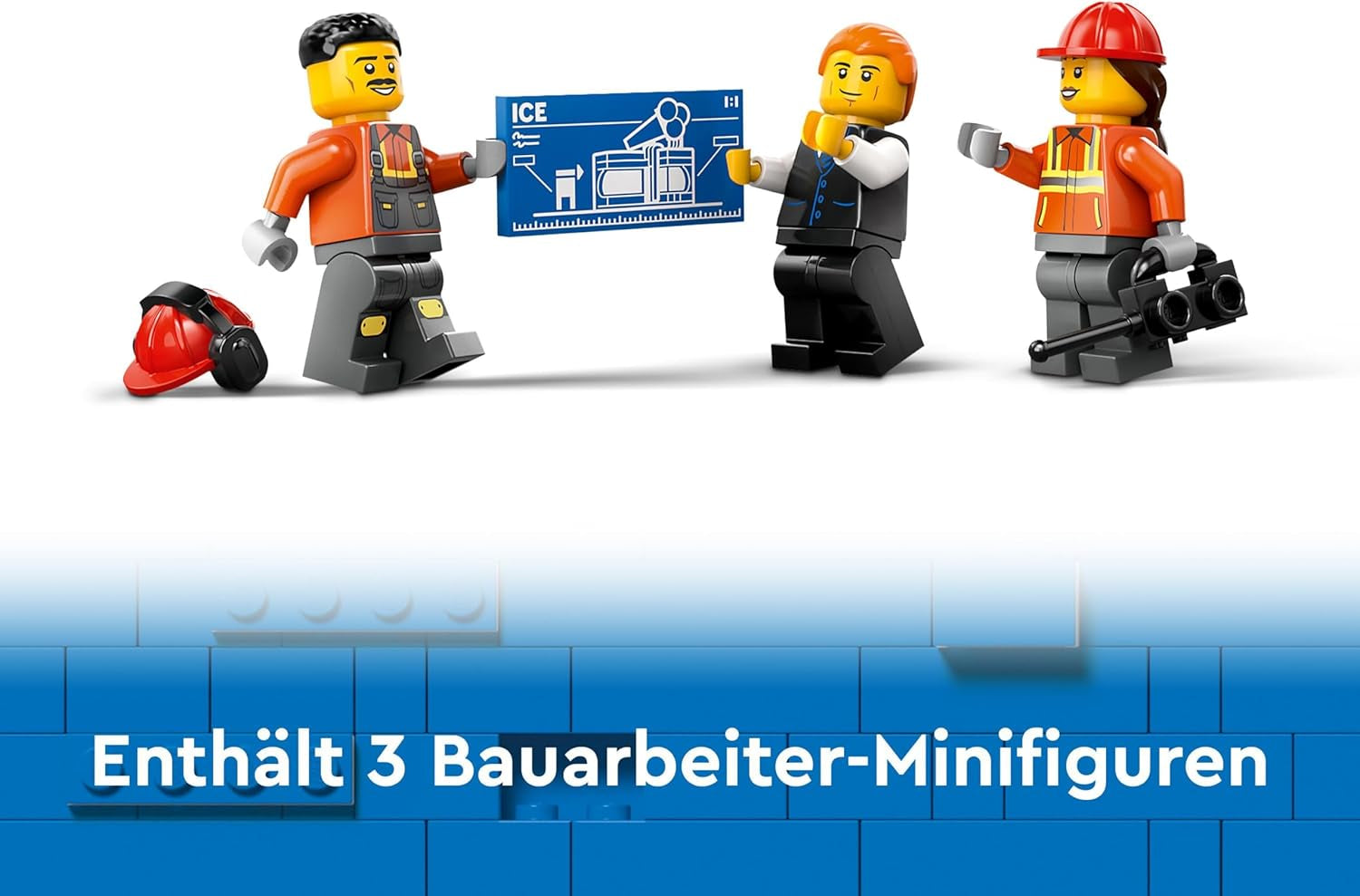LEGO City Raupenbagger, Spielzeugbagger für Kinder ab 8 Jahren, Konstruktionsspielzeug mit Baggermodell, baubarer LKW mit Zubehör und 3 Minifiguren 60420 Bausets Besuchen Sie den LEGO-Store