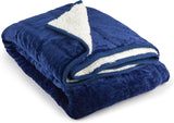 Emma Barclay beschwerte Sherpa-Decke, 127 x 152 cm, Blush Pink Emma Barclay Betten und Decken Marineblau 60 x 80 Zoll (150 x 203 cm)