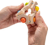 HABA 306692 – Fangspielzeug mit Kugelrad, Fangspielzeug ab 6 Monaten, Made in Germany, Buntes Bebe Toys Naty Shop
