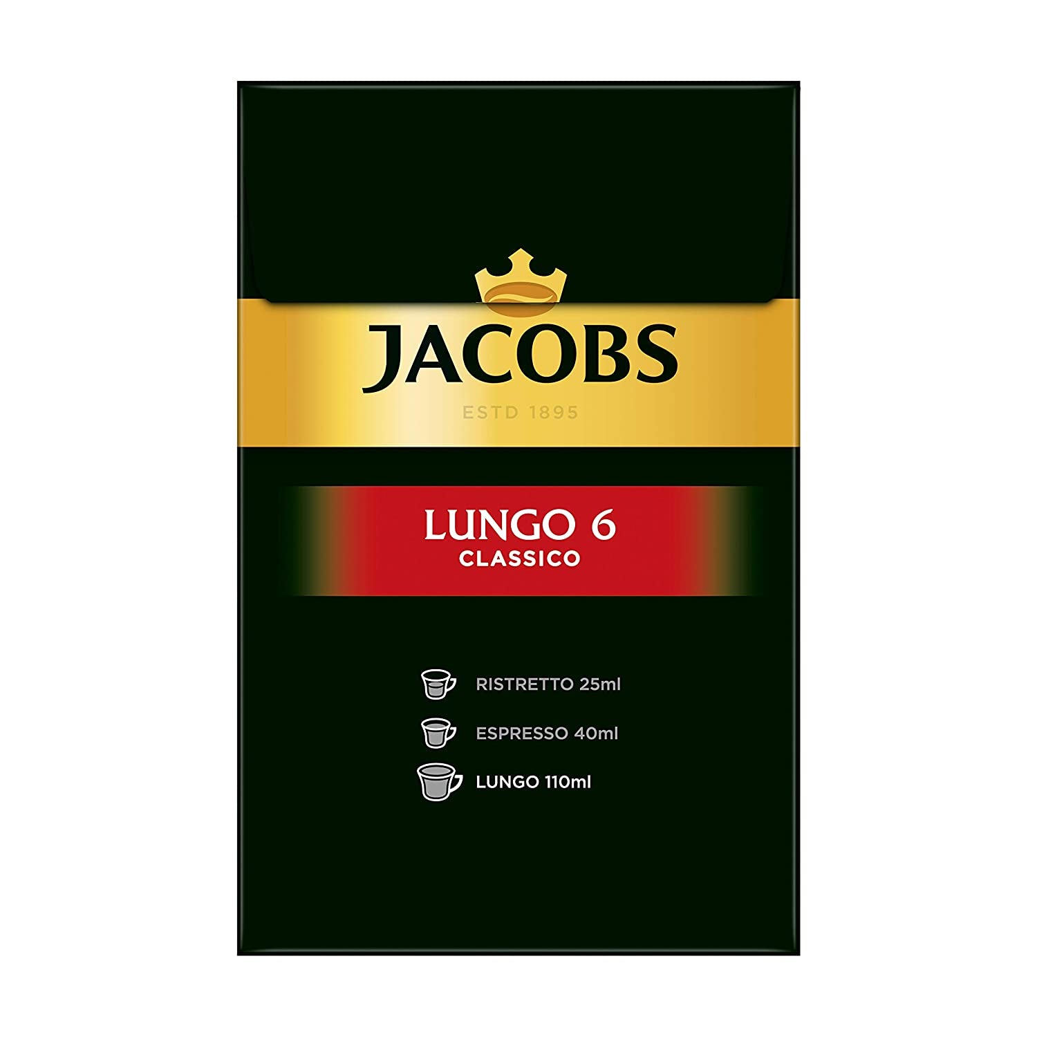 Kaffeekapseln Lungo Classico (nur für kurze Zeit) Megapack XXL & Kaffeekapseln Krönung Crema, 200 Nespresso-kompatible Kapseln, 10er Pack, 10 x 20 Getränke, 1040 g