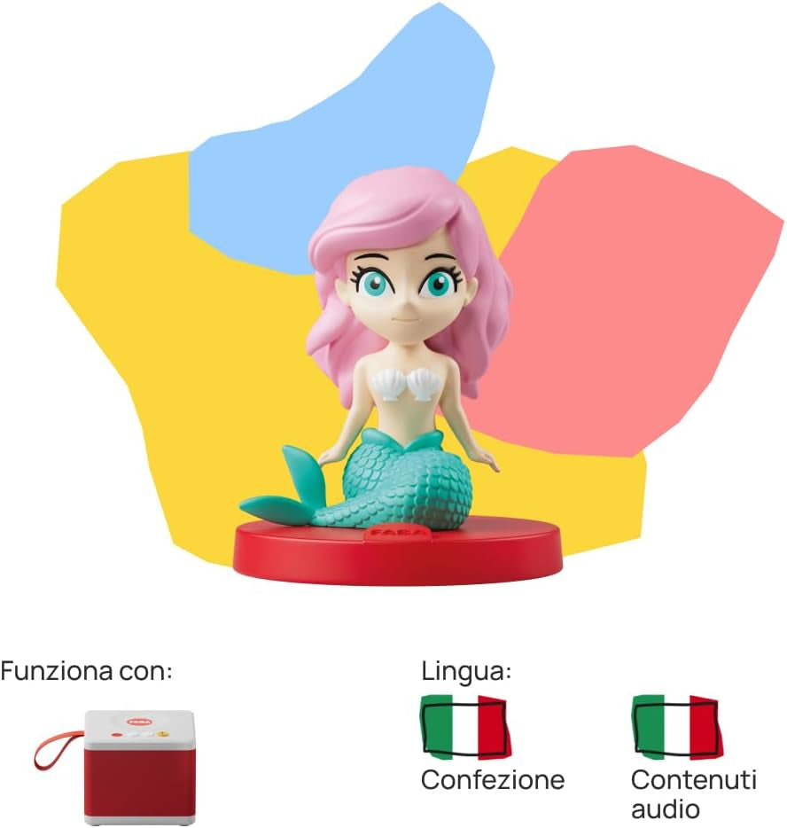 Die kleine Meerjungfrau Klangfigur – Klanggeschichten – Spielzeug, Lerninhalt, italienische Version, Kinder ab 4 Jahren Babyspielzeug Naty Shop
