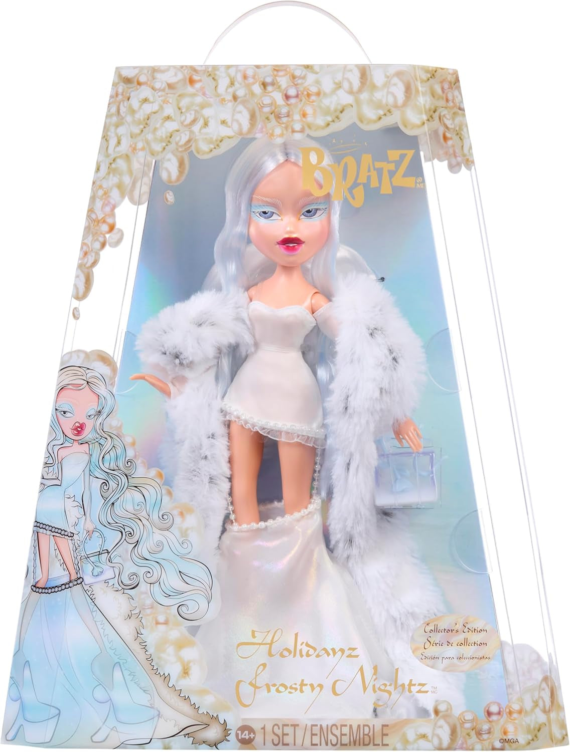 Bratz Holidayz Frosty Nightz – Chloe Doll (Collector's Edition) mit echten Outfits und Accessoires