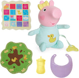 Peppa Pig 28 cm Evie Interaktive Puppe mit 20 Geräuschen und vielen Funktionen, Spielzeugset für Kinder ab 3 Jahren