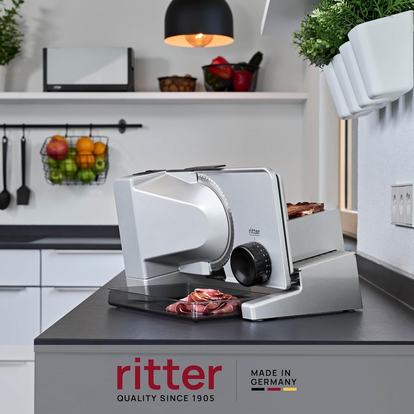 Ritter Serano 7 Duo plus Multifunktions-Elektroschneider Rasnite und Allesschneider Naty Shop