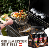 KOTÁNYI Grillgewürz-Geschenkset – 6er-Träger – Geschenke für Männer – Grillzubehör & Gewürzset für jedes BBQ – Grillzubehör inkl. Magic Dust - [Jetzt Geburtstagsgeschenk für Männer bestellen!]