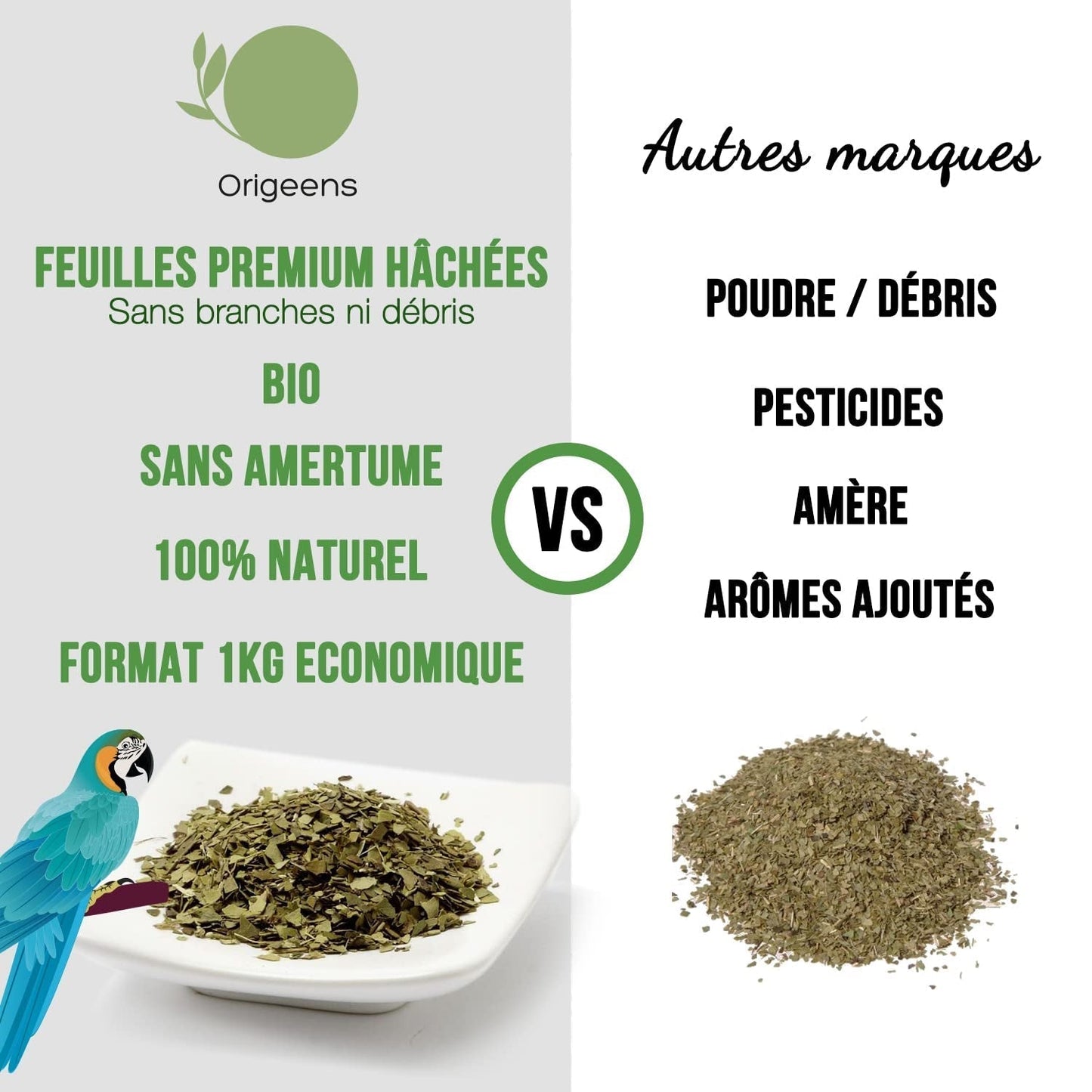 ORIGEENS BIO YERBA MATE TEE 200G – Das Original I Bio Yerba Mate ungeröstet, Blätter, ohne Stiele, Staub und Krümel I Energetisierendes und entgiftendes Getränk