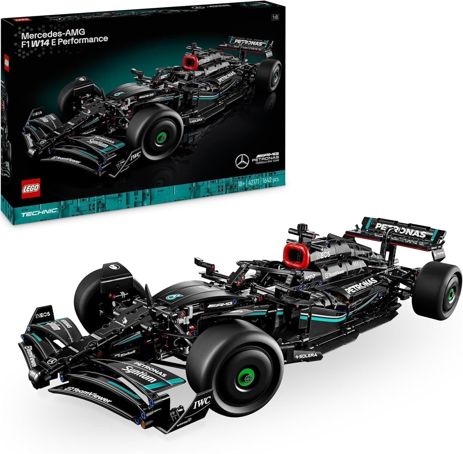 LEGO Technic Mercedes-Amg F1 W14 E Performance-Set für Erwachsene, maßstabsgetreues Modell-Rennauto, Sammlerstücke für Zuhause oder im Büro, Formel-1-Geschenke für Männer, Frauen 42171 Bausätze Besuchen Sie den LEGO-Store Autoturism