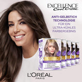 L'Oréal Paris Permanente Haarfarbe mit ultra coolem Farbergebnis, 100 % Abdeckung grauer Haare, Set mit Coloration, Shampoo und Pflegecreme, Excellence Cool Creme, Nr. 7.11 Ultra cool medium blond (Blond) Naty Shop Haarfarbe