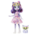 Enchantimals HHB90 – Hadley Husky-Puppe (ca. 15 cm) und Schlittenhund-Tierfigur, kleine Puppe mit abnehmbarem Rock und Zubehör, tolles Geschenk für Kinder ab 4 Jahren